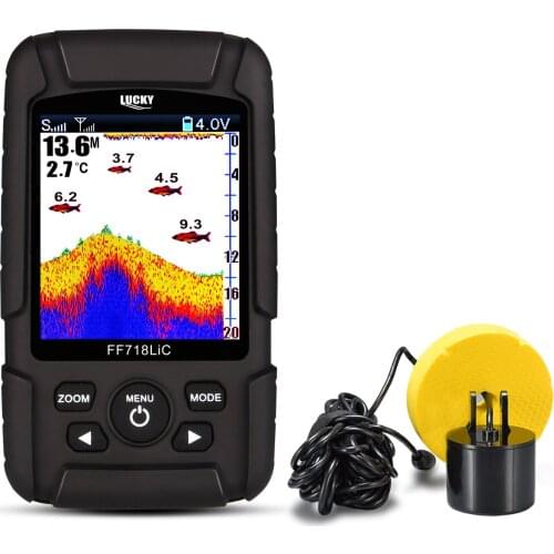 Portable Depth Fish Finder with 100M Sonar Sensor Echo Sounder Wireless Depth Finder Fishing Lure Echo Sounder