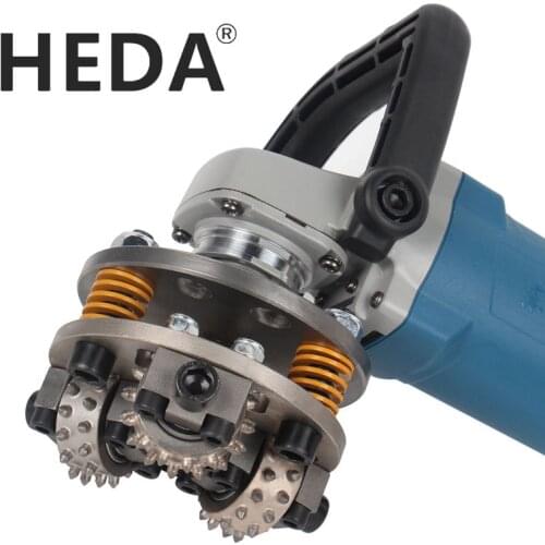 HEDA 5inch 125mm M14 Thread Bush Hammer Grinding Wheel For Granite Marble Stone Grinder Hammer Grinding Disc