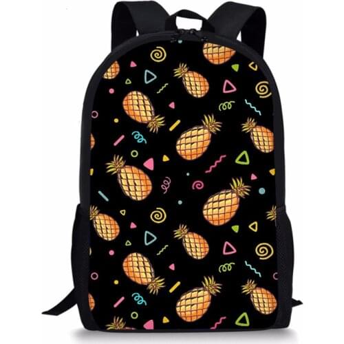 Backpack For Teens Girls Pineapple Print Kids Book Bag Children School Bags Women Backpacks Chidlren Bag Custom Bag