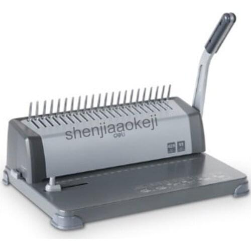 Steel thickening 3872 Comb type Binding Machine Rubber ring Clip Bar Binding Machine 21-hole Bid Document Punch Machine Punch