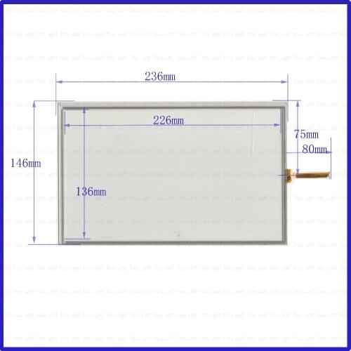 ZhiYuSun KDT-5756 236mm*146mm 10.2inch Touch Screen glass resistive USB touch panel overlay kit 236*146 TOUCH SCREEN