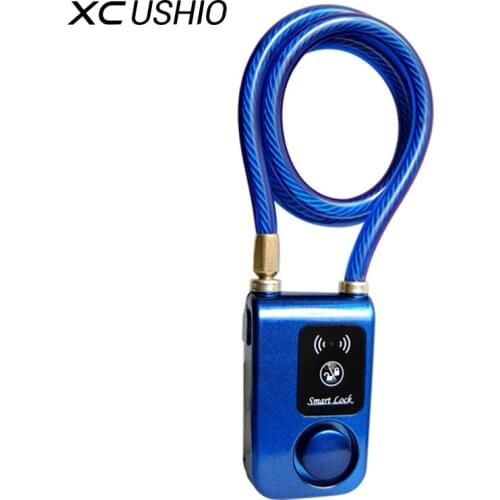 New Outdoor Anti Theft Bicycle Lock Super Intelligent Phone APP Control Smart Alarm Bluetooth Lock Waterproof 110dB Alarm Lock