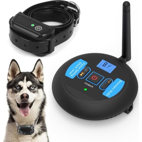 Pet Dog Electric Fence Wireless Coverage Diameter 40 ~ 1000m Containment System Transmitter Collar Waterproof Training Collar