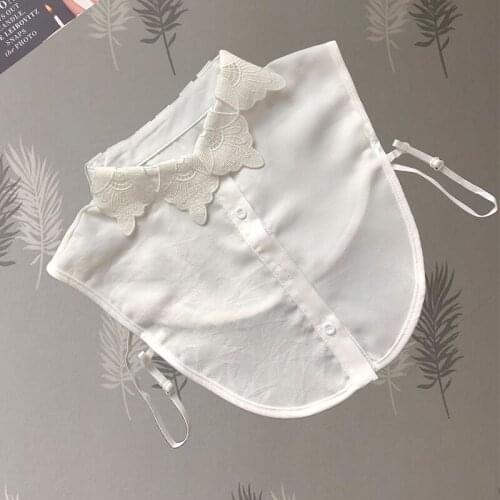 Women Detachable False Collar Ladies White Black Shirt Fake Collar Dress Sweater Faux Col Vintage Lapel Shirt Decoration