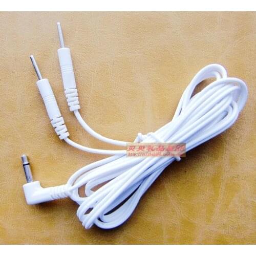 10pcs straight Plug Replacement Electrode Lead Wires cord Connector Cables Jack DC Head 3.5mm 2.5mm for Tens EMS massager machin