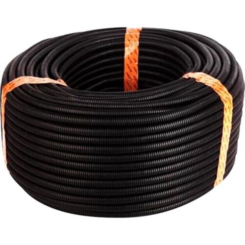 25 Ft 3/8 inch Split Wire Loom Conduit Polyethylene Tubing Black Color Sleeve Tube
