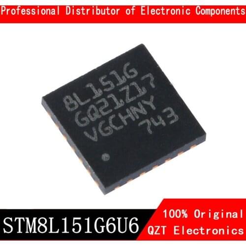 5pcs/lot new original STM8L151G6U6 STM8L151 UFQFPN28 microcontroller MCU