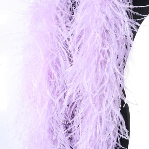 6 Ply 1 Meter Dyed Various Fluffy Ostrich Feather Boa Scarf Costume Dress Clothing Sewing Accessory White Ostrich Feather Shawl