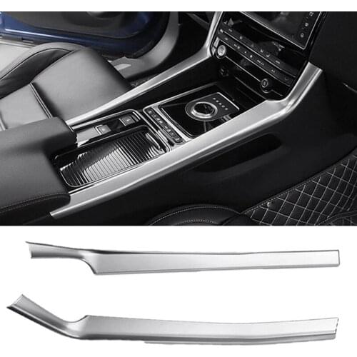 Car Center Console Side Frame Cover Decoration Strip for Jaguar F-PACE 2016 2017 2018 2019 2020