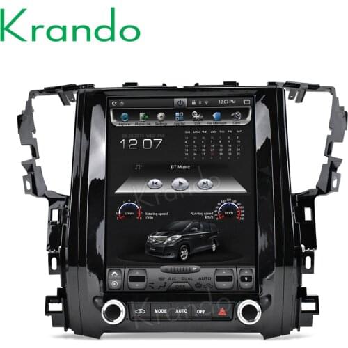 Krando Android 8.1 12.1" verticial screen car radio navigation for Toyota Fortuner 2015-2018 with carplay Car stereo with screen