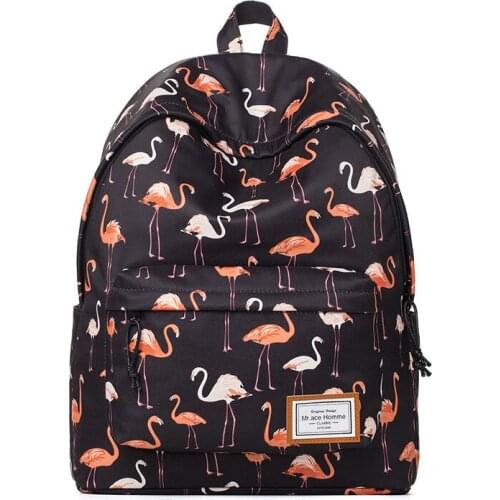 Brand backpacks women bags 2021 new fashion flamingo printing backpack for teenage girls laptop school bags Y237