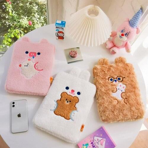 Ipad pro 11 case 2020 new fashion cartoon cute girls air1/2/3/4apple 9.7 10.2 10.5 inch tablet protective liner sleeve bag pouch