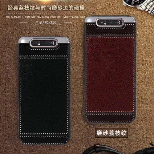 For Samsung A80 Case A805F A805X A805N XC 6.7" Black Red Blue Pink Brown 5 Style Phone Soft Silicone Samsung Galaxy A80 Cover
