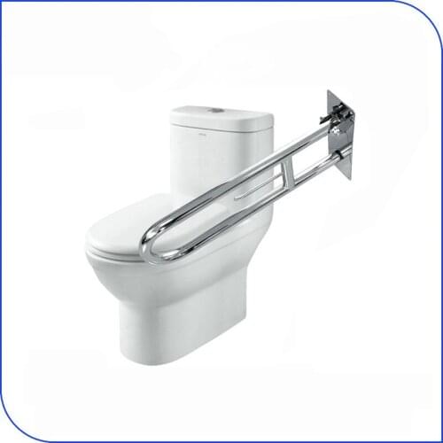 Nursing Home Bathroom Toilet Saftly Rails Stainless Steel Secure Hand Modern Folding Toilet Armrest Suitable for Oldster/Patient