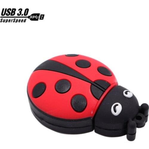 Pen drive cartoon Ladybug pendrive 8GB 16GB 32GB 64GB cute memoria usb stick creative gift real capacity usb flash drive 3.0