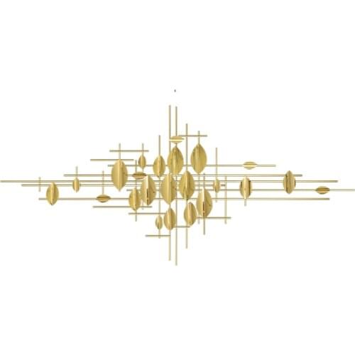 Wall decoration living room sofa background wall decoration wrought iron ornaments wall decoration pendant