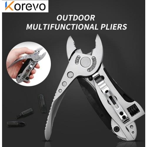 Outdoor Hand Tools 10 IN 1 Multi Tool Pliers Folding Knife Screwdriver Pliers Can Opener Adjustable Wrench folding pliers