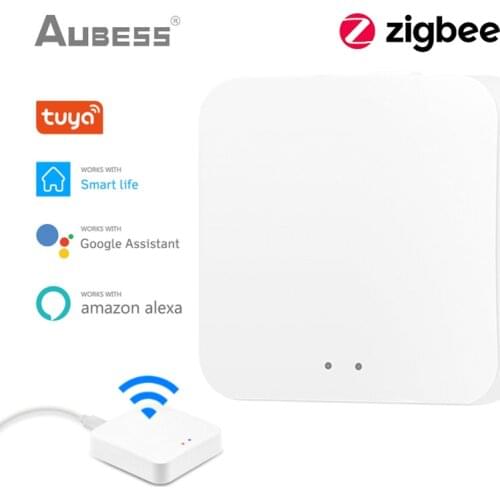 Tuya ZigBee 3.0 Smart Gateway Hub Smart Home Bridge Smart Life APP Wireless Remote Controller Works With Alexa Google Home
