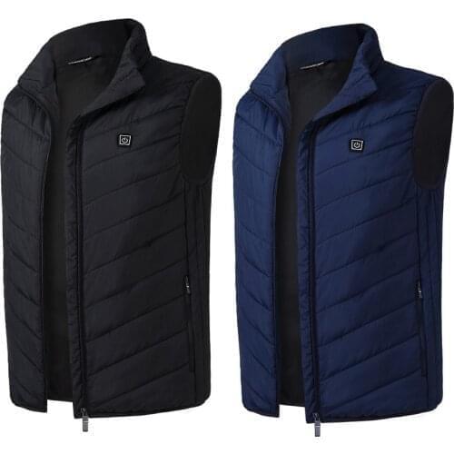 Electric Heated Vest Men Women Heating Waistcoat Thermal Warm Clothing Usb Heated Outdoor Vest Winter Heated Jacket