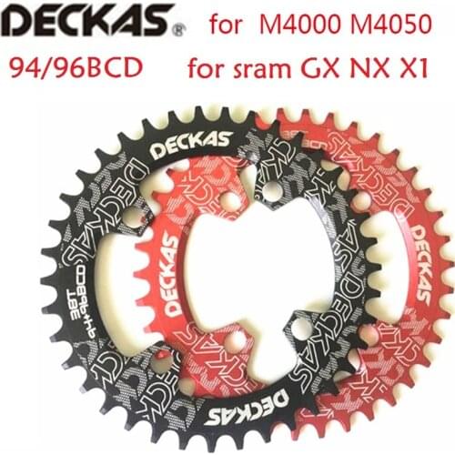 Deckas Round/Oval 94+96mm 94BCD/96BCD 32/34/36/38T MTB Mountain bike Chainring for ALIVIO M4000 M4050 NX GX X1 crank