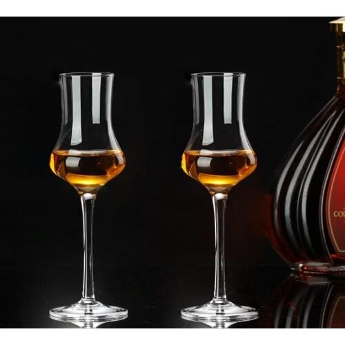 1/2Pcs 100ml Professional Tasting Glass Goblet Scotland Whisky Smelling Crystal Cup Scent Wine Cup Brandy Snifter Crystal Aroma