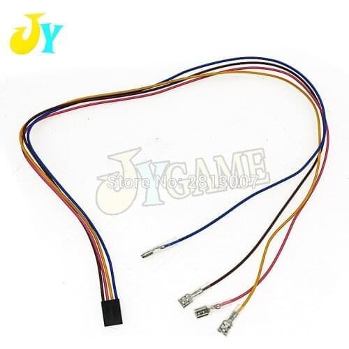 10pcs 4pin DuPont Head 2.8mm（110）4.8mm（187）Female Connector 35CM Length Arcade Harness Wire To joystick Button USB Board
