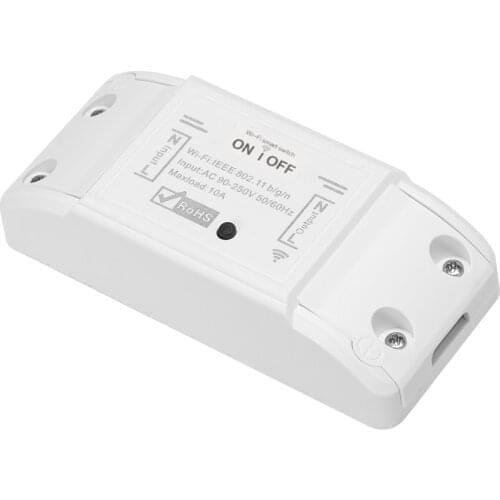 10A/2200W Wifi DIY Smart Wireless Remote Switch Domotica Light Controller Module Scimagic WF01 Work with Alexa Google Home Tuya