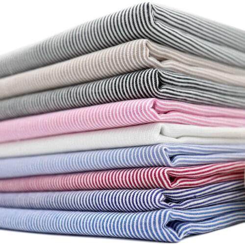 145cm*100cm Pure Cotton Fabric Red White Stripes Cotton Shirts Tops Casual Pants Fabrics DIY Household Apparel Sewing & Fabric