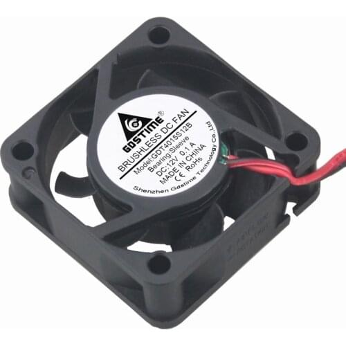 2 pieces Gdstime Cooling Fan 40mm x 15mm DC 12V 1.57 inch 2 Wire 2Pin Connector Small Cooler 40x40x15mm 4015