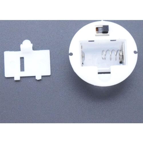 5pcs/Lot Button Battery Storage Box Case For AG13 / LR44 Batteries Round Base Battery Box Compartment Craft Base