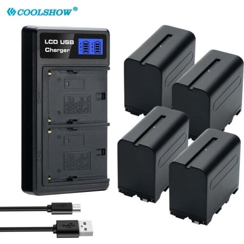 Battery NP-F960 NP-F970 for Sony F330 F530 F570 F730 F750 F770 F970 SC55 Camera 7800mah Rechargeable Li-ion Bateria