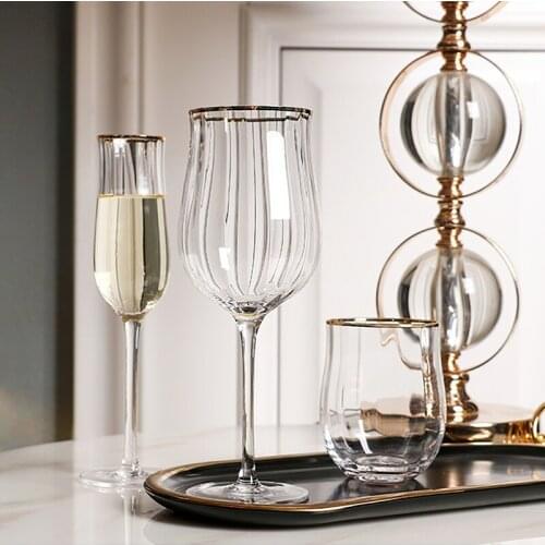 Colorful Lead-free Crystal Glass Transparent Phnom Penh Red Wine Mug Champagne Goblet Club Whiskey Wine Vodka Beer Home Bar