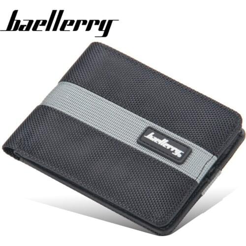 Baellerry Wallets Men Mini Money Bags for Male Coin Pocket Card Holder Genuine Leather Splicing Color Purse carteira masculina