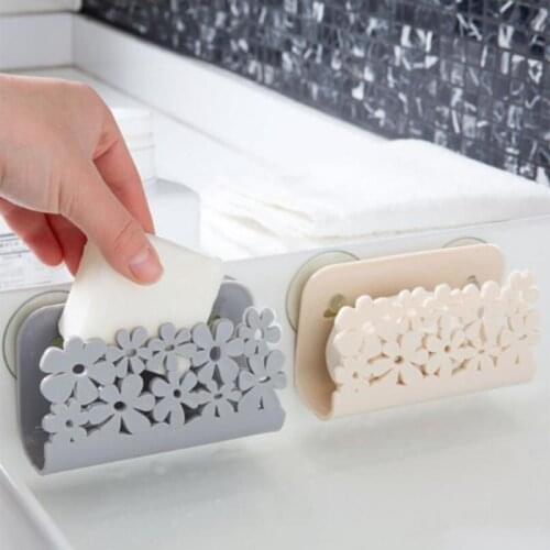 Sink Suction Sponges Holder Rack Suction Cup Dish Cloths Holder Scrubbers Soap Storage Kitchen Bathroom Drying Rack Toilet