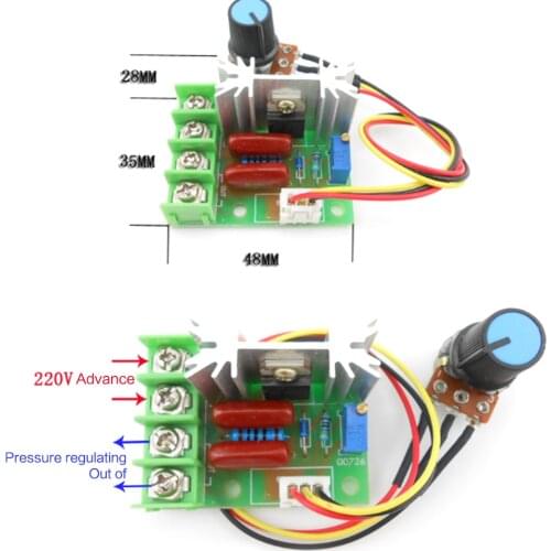 AC 220V 2000W Dimming Dimmers Motor Speed Controller Electronic Voltage Regulator Module 100% Brand New And High Quality