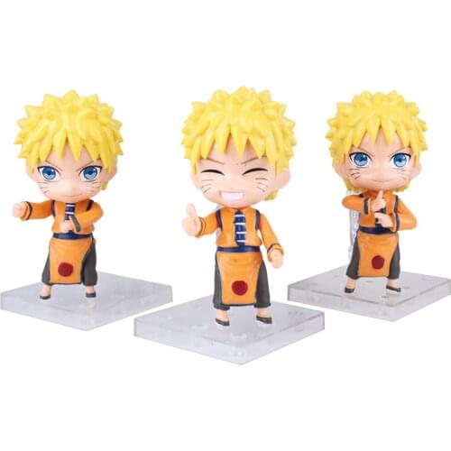 3Pcs/Set Naruto Action Figures Anime Uzumaki Naruto Sasuke Itachi Sakura Kakashi Manga Figure PVC Collection Model Toy Gifts