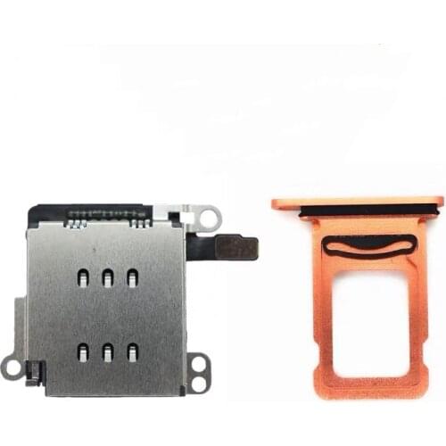 Dual Sim Card Reader connector Flex Cable + Sim Card Tray Slot Holder For iPhone XR