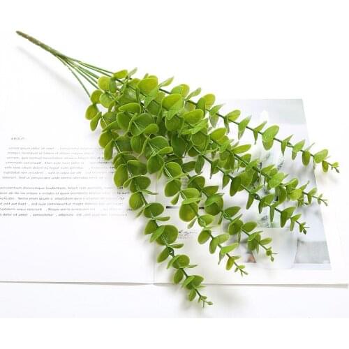 Artificial Plants Green Grass Plastic flower Simulation Grass Desktop Decor Fake Plants Grass for Garden Outdoor Decoration
