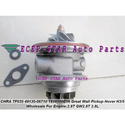 Free Ship Turbo CHRA Cartridge TF035 49135-06710 1118100E06 1118100-E06 4913506710 For Great Wall Hover H3 H5 Haval GW2.8T 2.8L