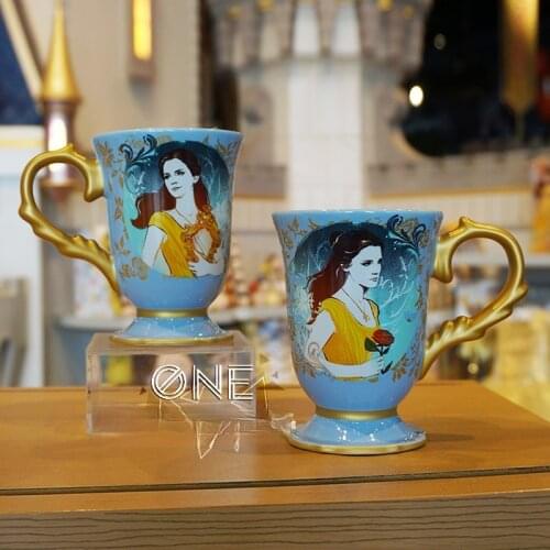 Disney Beauty and the Beast Bell Ceramic Cup European Retro Cup Sad Milk Cup Gift Collection Cup