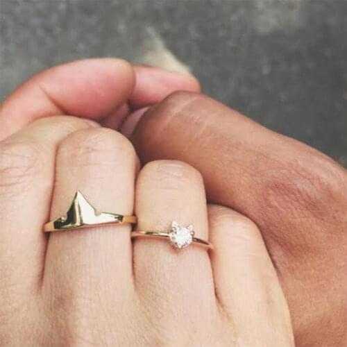 Hot Sale Crown Ring Fashion Stainless Steel Pineapple Finger Classic Party Crystal Zircon Cat Ring Banquet Wedding Jewelry Gifts