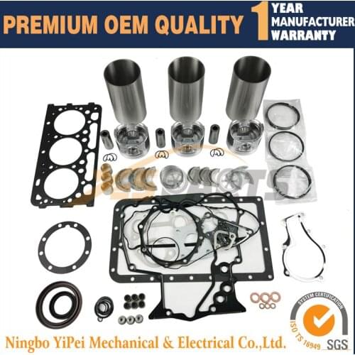 D902 Overhaul Rebuild Kit GASKET Liner Cylinder For Kubota Engine D902 Tractor Excavator