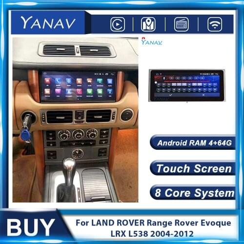 Android Multimedia MP3 Player Car Radio For LAND ROVER Range Rover Evoque LRX L538 2004-2012 Car GPS Navigation Audio Head Unit