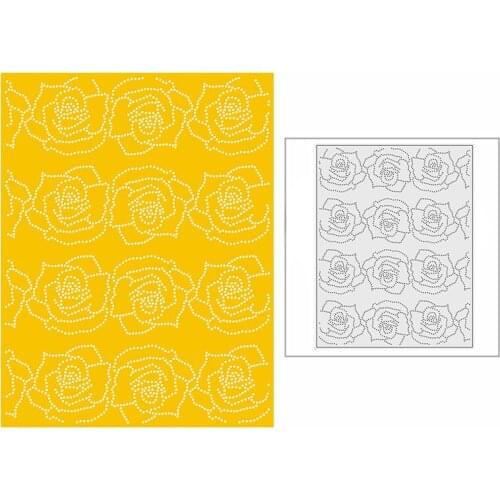 New 2021 Connected Flowers Template Metal Cutting Dies for DIY Scrapbooking and Card Making Decorative Embossing Craft No Stamps