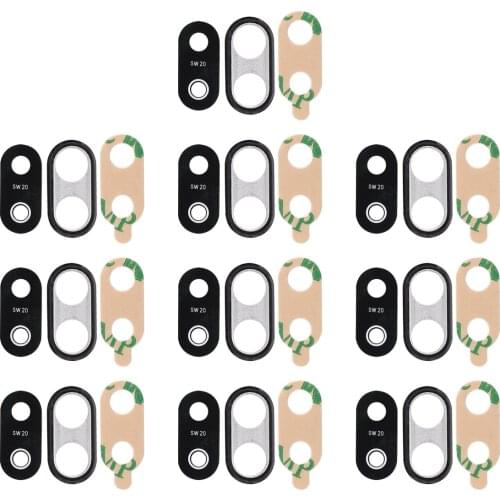 10 PCS Back Camera Bezel for Huawei P20 Lite Rear Camera Frame Lens Cover Adhesive Replacement Repair Parts
