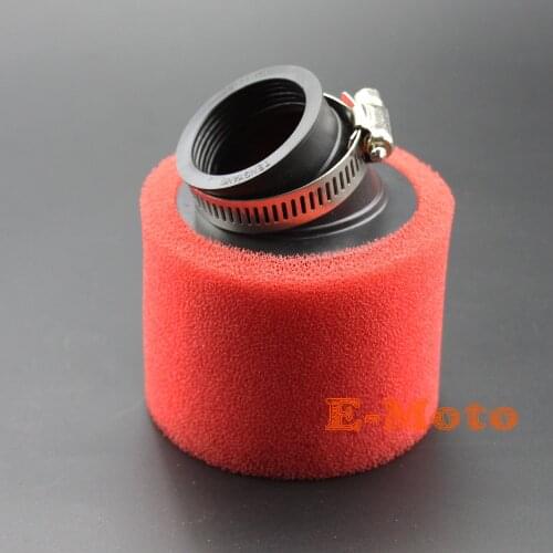 Pit Dirt Bike Angled Foam Air Filter 38mm Sponge Cleaner 110 125cc CRF50 70 KLX RED