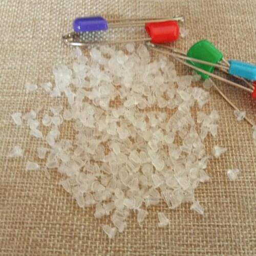 10000pcs Plastic Earring Back Plug Cap Earrings Jewelry Accessories Bullet Plastic Ear Plugging/blocked DIY Jewelry Accessories