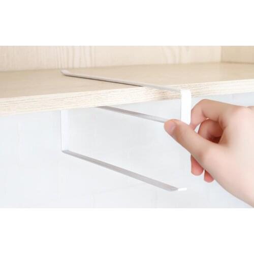 Kitchen Tissue Hanging Iron Shelves Toilet Roll Paper Towel Holder Cabinet Rack Door Hook Home Goods Bathroom Shelf Organizer