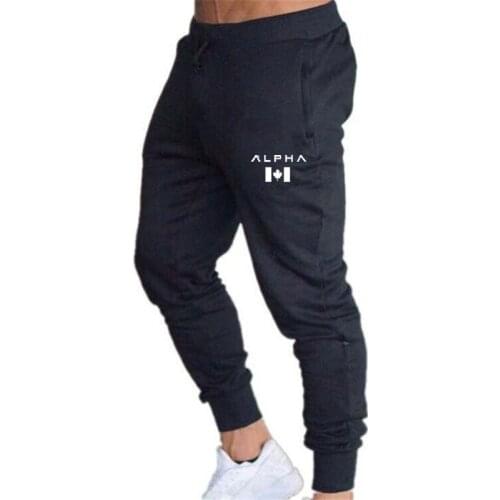Casual Mens Sport Pants Training Tracksuit Jogging Gym Sweatpants Fashion Printing Elastic Waist Cotton Breathable Comfortable