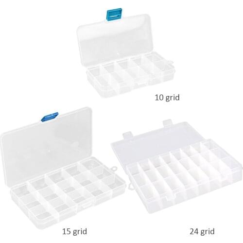 10/15/24 Slots Adjustable Plastic Fishing Lure Hook Tackle Box Storage Organizer Tienda Departamental Para El Hogar Caja Boîte